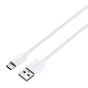 TRUSMI 3A USB To Type C Braided Charging Cable White 1M