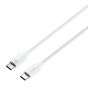 TRUSMI 100W Type C To Type C Braided Charging Cable White 3M
