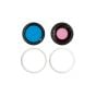 iPhone 16 / 16 Plus Back Camera Lens With Bracket & Bezel White (2 Piece Set)