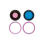 iPhone 16 / 16 Plus Back Camera Lens With Bracket & Bezel Pink (2 Piece Set)