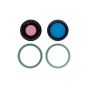 iPhone 16 / 16 Plus Back Camera Lens With Bracket & Bezel Teal (2 Piece Set)