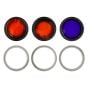 iPhone 16 Pro / 16 Pro Max Back Camera Lens With Bracket & Bezel White Titanium (3 Piece Set)