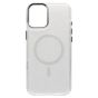 Brilliance LUX iPhone 16 Bling Shiny Magnetic TPU+PC Clear Case With Lens Bracket Camera Stand Glitter White