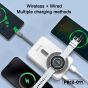 TRUSMI PD22.5W Magnetic Watch Wireless Charger 3-in1 with C Cable White PB12-011 (10000mAh )
