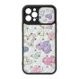 Brilliance LUX For iPhone 14 Pro Lambskin Sliding Window Case Hearts
