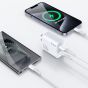 TRUSMI 20W Dual USB & Type-C Fast Charger