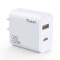 TRUSMI 20W Dual USB & Type-C Fast Charger