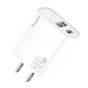 TRUSMI 20W Dual USB & Type-C White Fast Charger