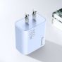 TRUSMI 20W Blue Dual Type C & USB Power Adapter w/ Type C to Type C Cable