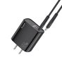TRUSMI 20W Black Dual Type C & USB Power Adapter w/ Type C to Type C Cable