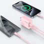 TRUSMI 20W Pink Dual Type C & USB Power Adapter w/ Type C to Type C Cable