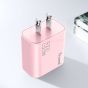 TRUSMI 20W Pink Dual Type C & USB Power Adapter w/ Type C to Type C Cable