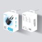 TRUSMI 45W Black Dual Type C & USB Power Adapter w/ Type C to Type C Cable