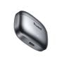 TRUSMI ENC Zinc Alloy Metal Wireless Headphones Gray