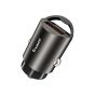 TRUSMI 60W USB & Type C Metal Fast Car Charger Gray