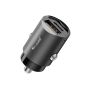 TRUSMI 60W USB & Type C Metal Fast Car Charger Gray