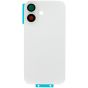 iPhone 16 Back Glass W/Steel Plate & Magnet White (OEM PULL)