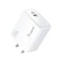 TRUSMI 20W Dual USB-L & Type-C White Fast Charger