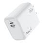 TRUSMI 20W Dual USB-L & Type-C White Fast Charger