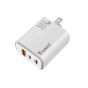 TRUSMI 30W USB & USB-L & Type-C White Fast Charger