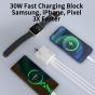 TRUSMI 30W USB & USB-L & Type-C White Fast Charger