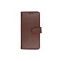 TRUSMI iPhone 14 Plus Cowhide Leather Wallet Case with Card Slot Dark Brown