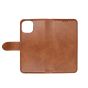 TRUSMI iPhone 15 Pro Max Cowhide Leather Wallet Case with Card Slot Light Brown