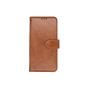 TRUSMI iPhone 16 Pro Cowhide Leather Wallet Case with Card Slot Light Brown