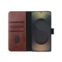 TRUSMI Samsung S23 Ultra Cowhide Leather Wallet Case with Card Slot Dark Brown