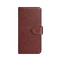 TRUSMI Samsung S23 Cowhide Leather Wallet Case with Card Slot Dark Brown