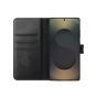 TRUSMI Samsung S23 Cowhide Leather Wallet Case with Card Slot Black