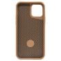 Brilliance LUX iPhone 12 Pro 360° Rotating Magnetic Metal Bracket Carbon Fiber Pattern Matte PC+TPU Phone case Gold