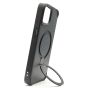 Brilliance LUX iPhone 13 360° Rotating Magnetic Metal Bracket Carbon Fiber Pattern Matte PC+TPU Phone case Black