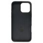 Brilliance LUX iPhone 16 Pro Max 360° Rotating Magnetic Metal Bracket Carbon Fiber Pattern Matte PC+TPU Phone case Black
