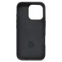 Brilliance LUX iPhone 16 Pro 360° Rotating Magnetic Metal Bracket Carbon Fiber Pattern Matte PC+TPU Phone case Black