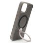 Brilliance LUX iPhone 13 360° Rotating Magnetic Metal Bracket Carbon Fiber Pattern Matte PC+TPU Phone case Grey