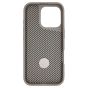 Brilliance LUX iPhone 16 Pro 360° Rotating Magnetic Metal Bracket Carbon Fiber Pattern Matte PC+TPU Phone case Grey