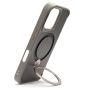 Brilliance LUX iPhone 16 360° Rotating Magnetic Metal Bracket Carbon Fiber Pattern Matte PC+TPU Phone case Grey