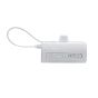 TRUSMI Pocket Base with Built-In Cable Power Bank White PB16-02 5V 2.1A (5000mAh)