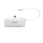 TRUSMI Pocket Base with Built-In Cable Power Bank White PB16-02 5V 2.1A (5000mAh)