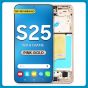 Samsung S25 LCD with Touch + Frame Pink Gold Refurbished
