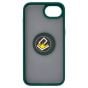 Brilliance LUX iPhone 16E Hybrid Shell Anti-shock Ring Kickstand TPU Matte Case Dark Green