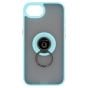 Brilliance LUX iPhone 16E Hybrid Shell Anti-shock Ring Kickstand TPU Matte Case Blue