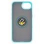 Brilliance LUX iPhone 16E Hybrid Shell Anti-shock Ring Kickstand TPU Matte Case Blue