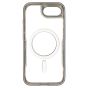 Brilliance LUX iPhone 16E Chrome-Plated Magnetic Clear TPU + Acrylic Phone Case Gray Titanium