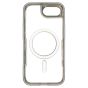 Brilliance LUX iPhone 16E Chrome-Plated Magnetic Clear TPU + Acrylic Phone Case Silver Titanium