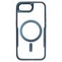 Brilliance LUX iPhone 16E Chrome-Plated Magnetic Clear TPU + Acrylic Phone Case Blue Titanium