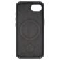 Brilliance LUX iPhone 16E Silicone with BackSide 360Â° Rotating Wrist Strap Magnetic Phone Case Black