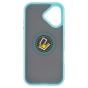 Brilliance LUX iPhone 17 Hybrid Shell Anti-shock Ring Kickstand TPU Matte Case Blue