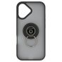 Brilliance LUX iPhone 17 Hybrid Shell Anti-shock Ring Kickstand TPU Matte Case Black